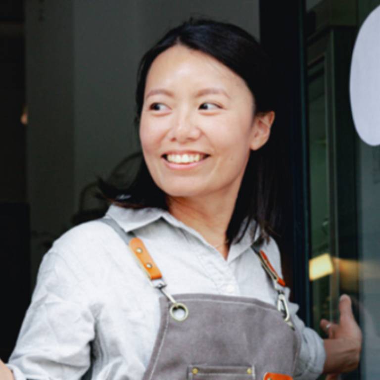 Smiling female small business owner